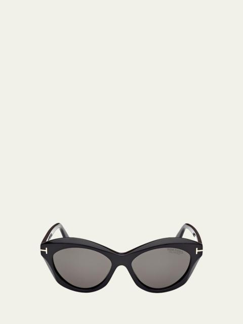 TOM FORD Toni Acetate Oval Sunglasses