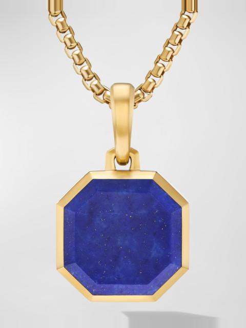 DAVID YURMAN Men's Faceted Stone Pendant in 18K Gold, 16mm