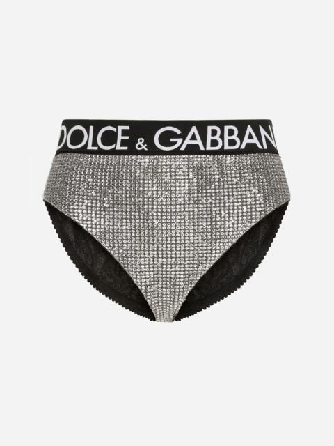 Dolce & Gabbana High-waisted briefs with branded elastic