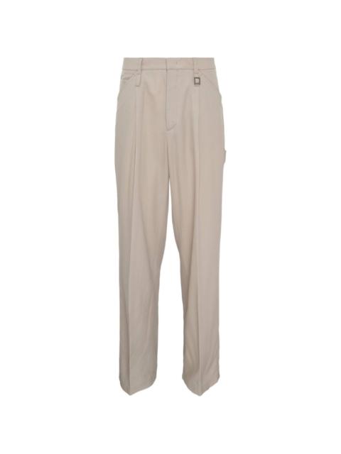 Wooyoungmi elasticated-waist carpenter trousers