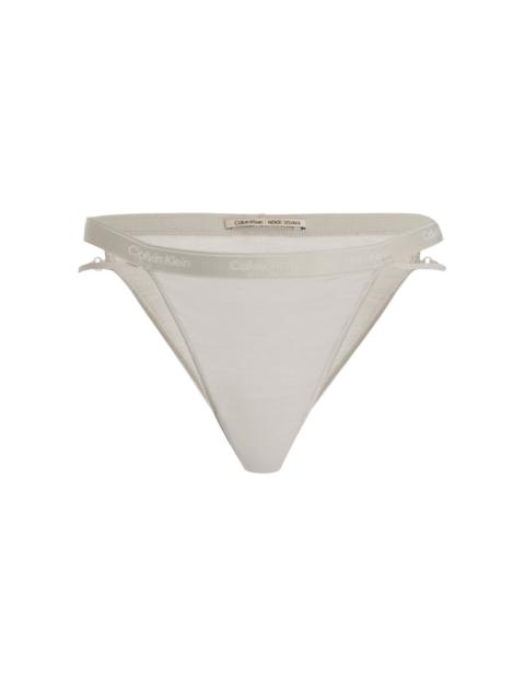 NENSI DOJAKA Nensi Dojaka for Calvin Klein Tanga Modal-Cashmere Thong grey