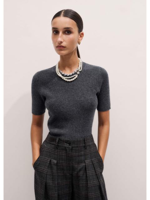 ME+EM Rib Knit Slim Tee