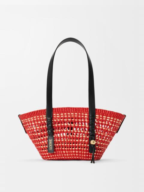 Loewe Small Braid basket in iraca palm and calfskin