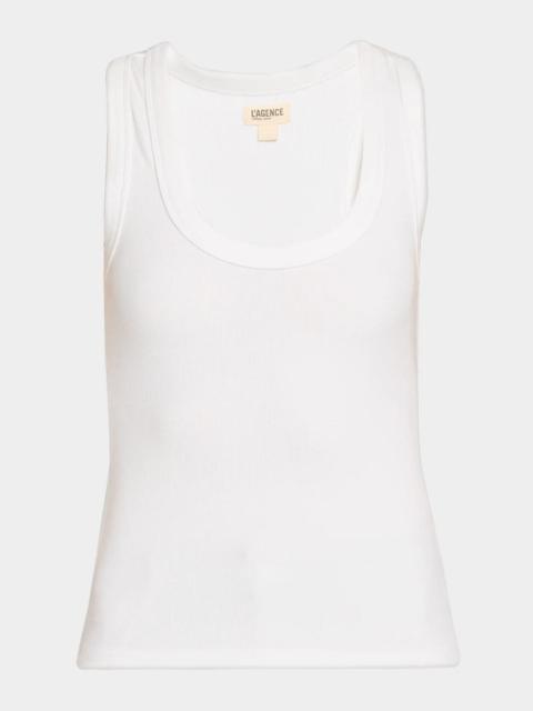 L'AGENCE Shania Racerback Tank Top