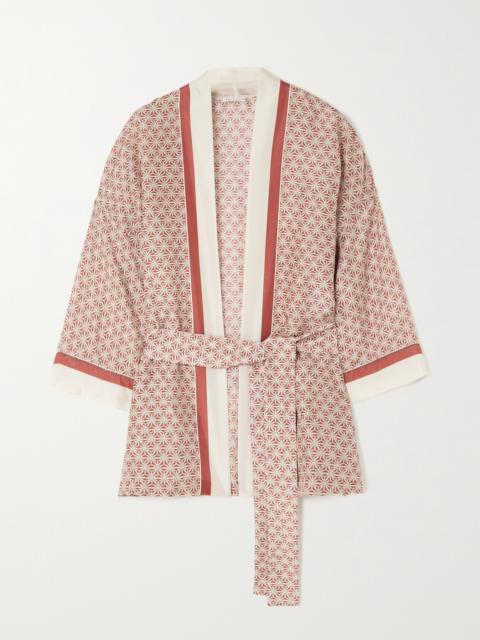Brunello Cucinelli Printed Silk Robe