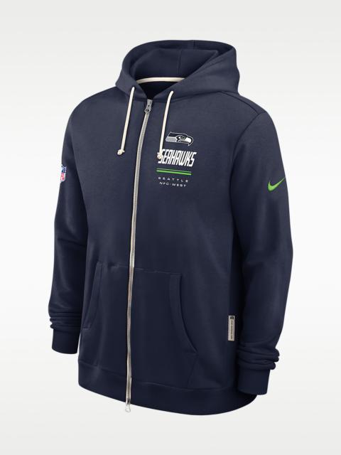 Nike Seattle Seahawks Sideline Standard Issue Men's Nike Dri-FIT NFL Full-Zip Hoodie