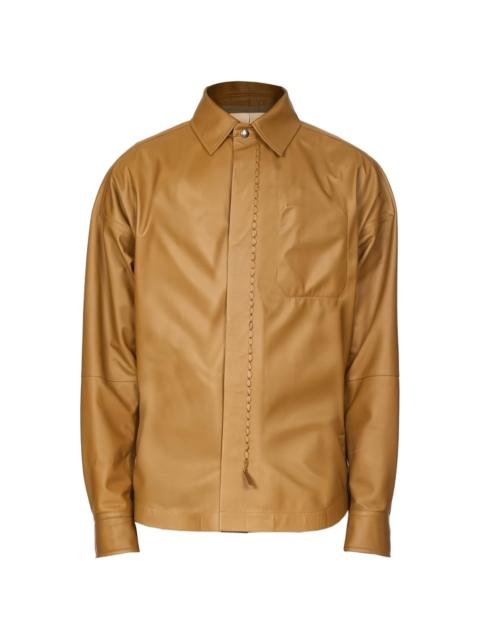 FERRAGAMO chain leather jacket