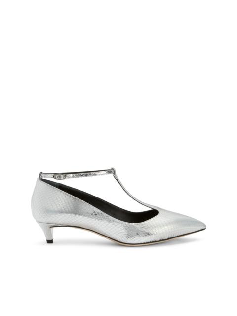 Giuseppe Zanotti Olivia 35mm metallic-effect leather sandals