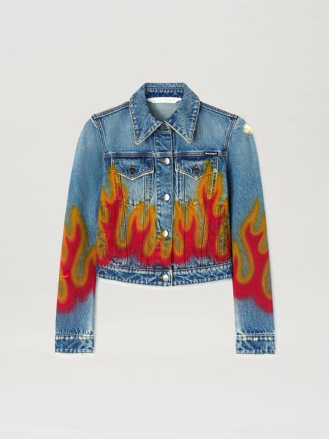 Palm Angels BURNING DENIM JACKET