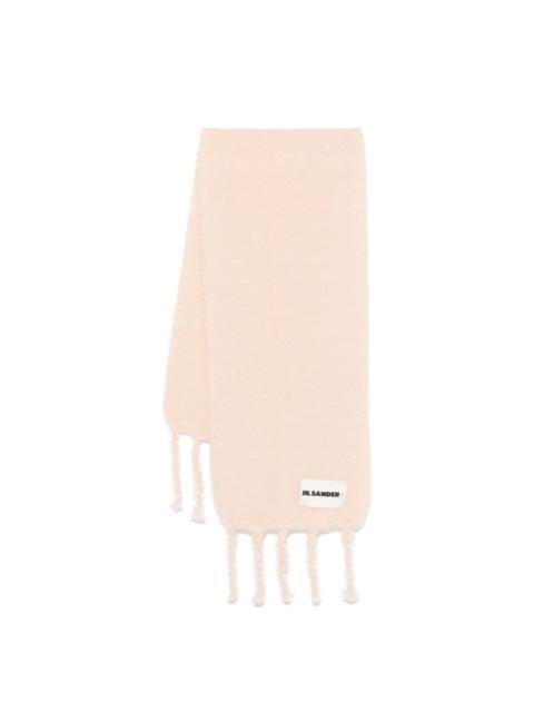Jil Sander brushed scarf