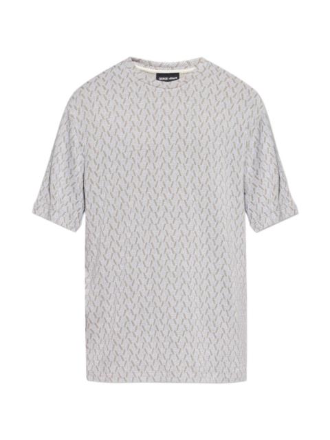 GIORGIO ARMANI geometric-patterned T-shirt