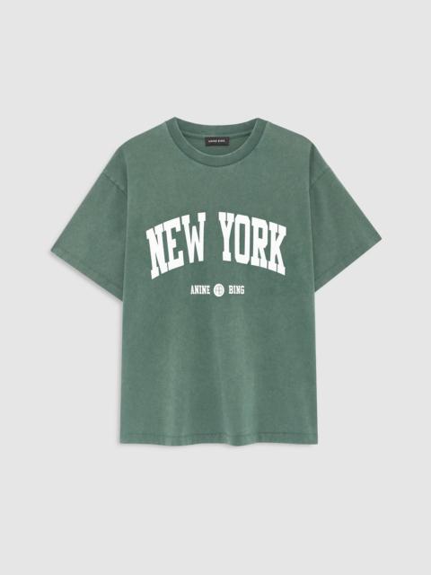 ANINE BING Cade Tee New York University - Cilantro