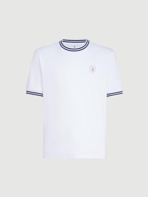 Brunello Cucinelli Cotton jersey crew neck T-shirt with logo
