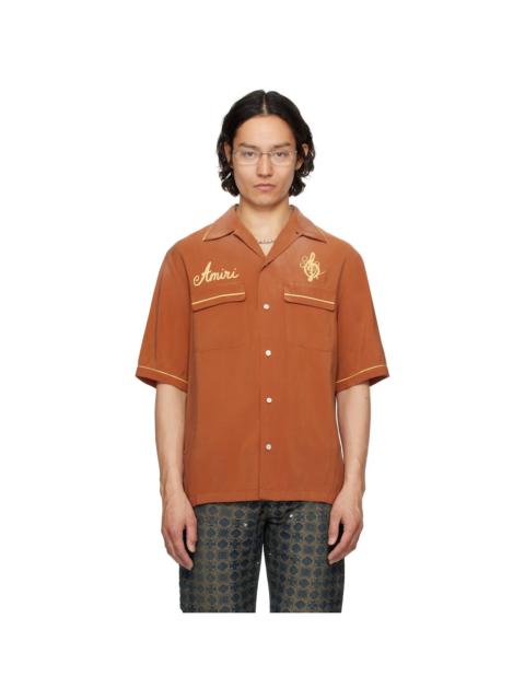 AMIRI Orange 'Saturday Night' Camp Shirt