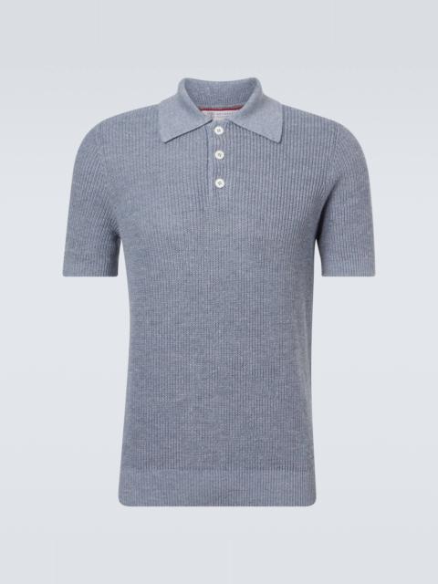 Brunello Cucinelli Linen and cotton polo shirt