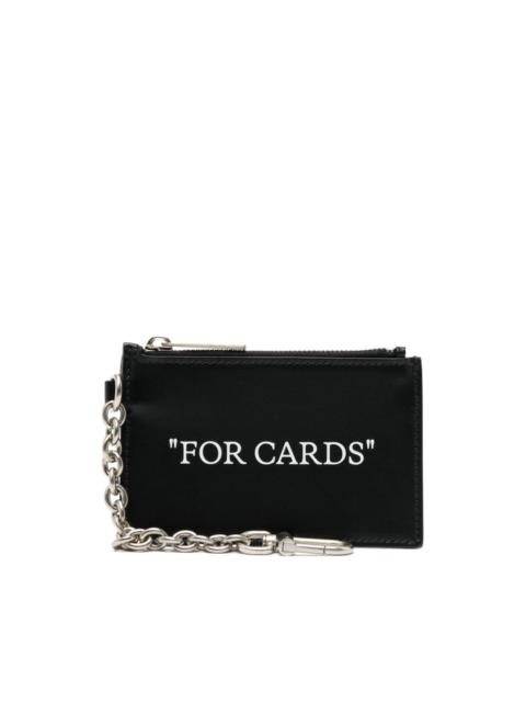 Off-White For Cards leather cardholder