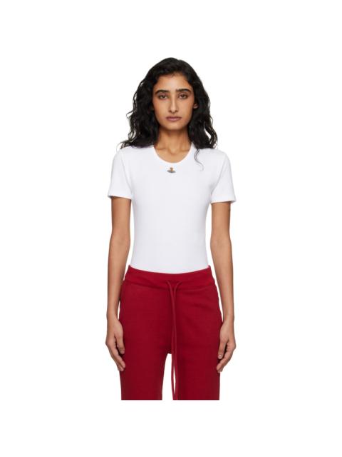 Vivienne Westwood White Cap Sleeve Bodysuit