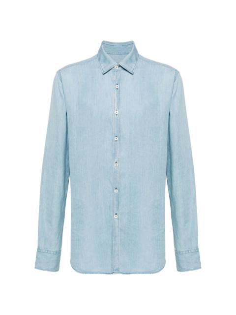 long-sleeve denim shirt