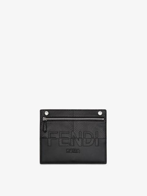 FENDI Black leather pocket