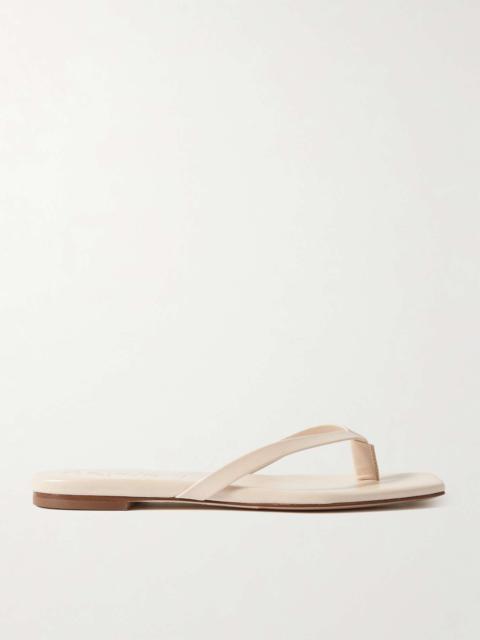 Renee leather flip flops Cream
