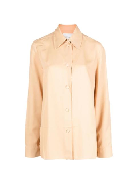 classic collar buttoned blouse