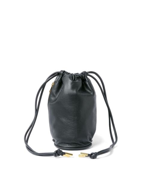 sacai drawstring zip bucket bag