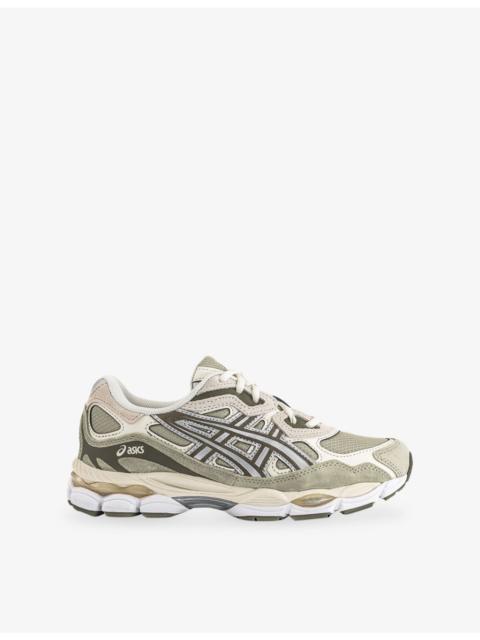 Asics Gel-NYC Mesh and Suede Trainers