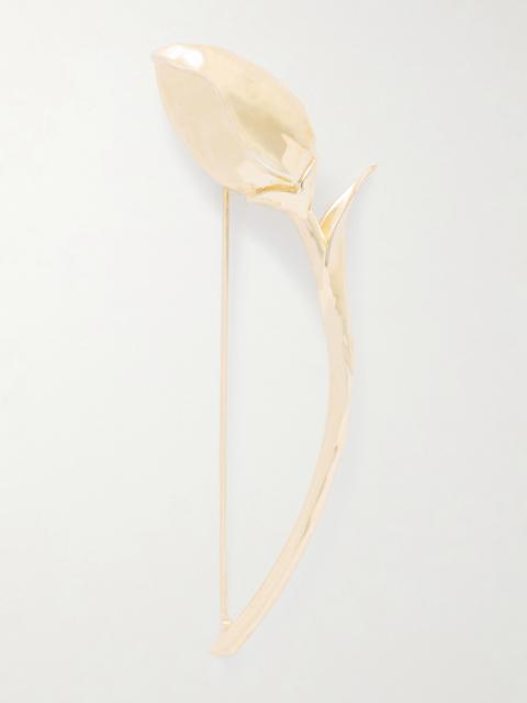 Erdem Bloom Gold-plated Silver Brooch