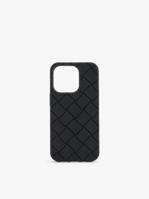 Bottega Veneta Intrecciato iPhone 14 Pro Max rubber phone case