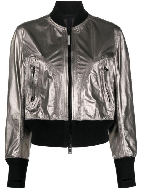 Isaac Sellam metallic leather bomber jaclet