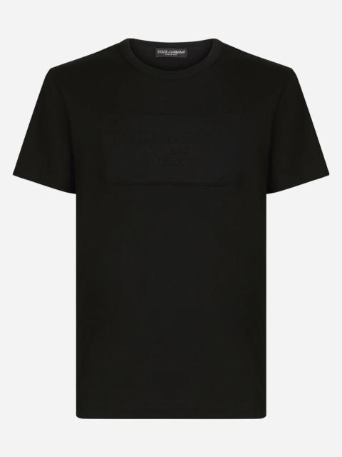 Dolce & Gabbana Cotton T-shirt with embossed logo