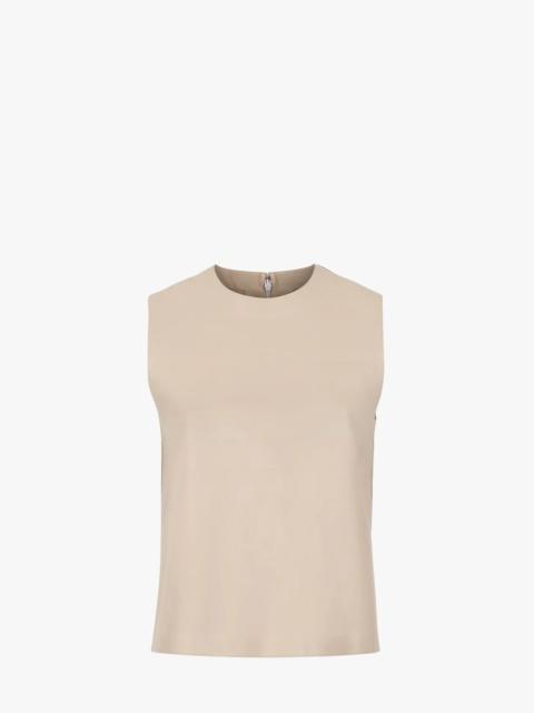 FENDI Beige nappa leather top