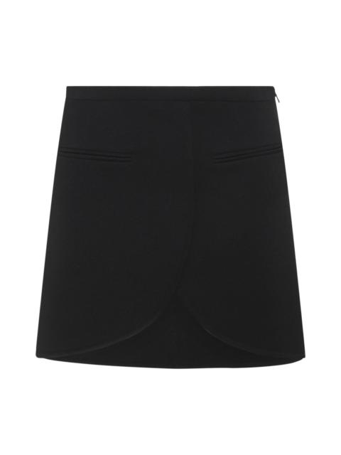 courrèges black mini skirt