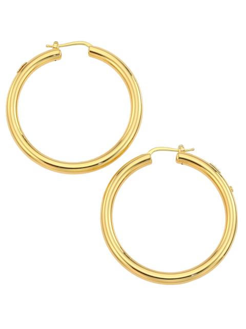 ROBERTO COIN Women's 18K Yellow Gold Round Tubular Hoop Earrings, 43MM - Yellow Gold