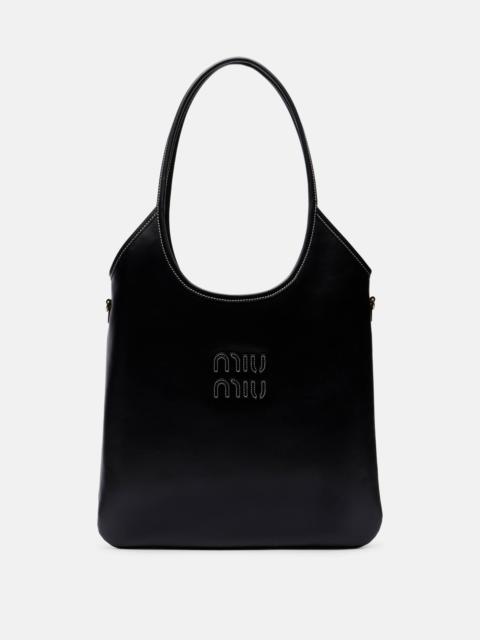 Ivy logo leather shoulder bag