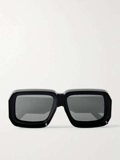Loewe + Paula's Ibiza Dive In Square-Frame Injected Acetate Sunglasses Black