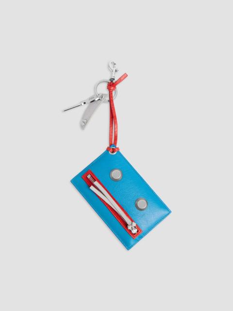 BALENCIAGA Women's Le City Robot Keychain Charm - Blue Red