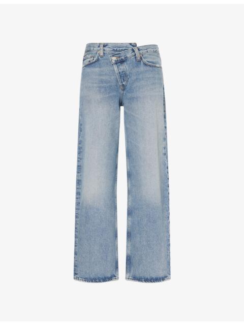 Arc Criss Cross Wide-Leg Denim-Blend Jeans
