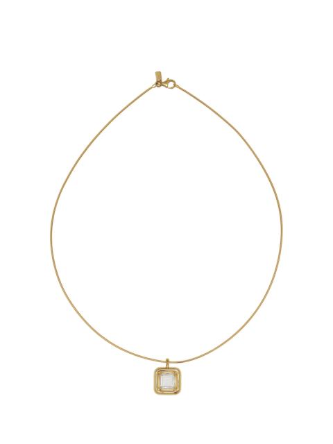 BEA BONGIASCA 9K Yellow Gold Crystal Pendant Necklace gold
