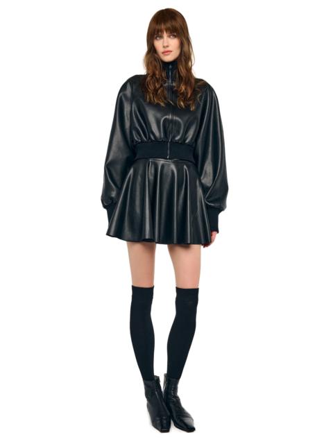 NORMA KAMALI FLARED MINI SKIRT