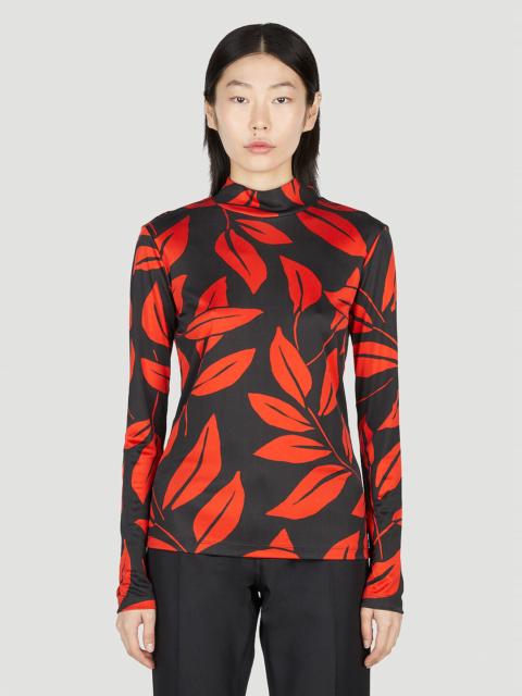 Meryll Rogge Leaf Print Top