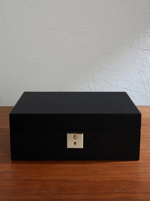 Smythson Panama Cross-Grain Leather Jewellery Box