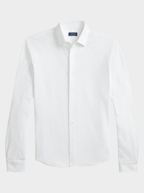 Polo Ralph Lauren Men's Textured Honeycomb Cotton Shirt