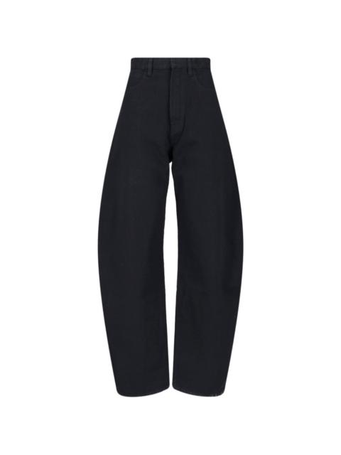 Alaïa Round wide-leg jeans