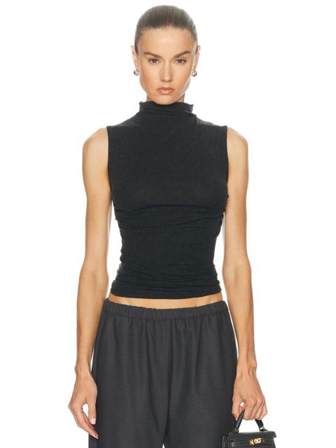 Cashmere Sleeveless Twist Top