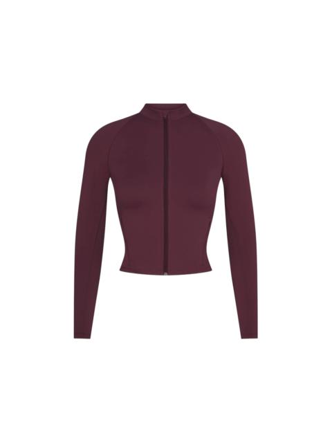 Nike Nike x SKIMS Women's Matte Mock Neck Full Zip Jacket Currant