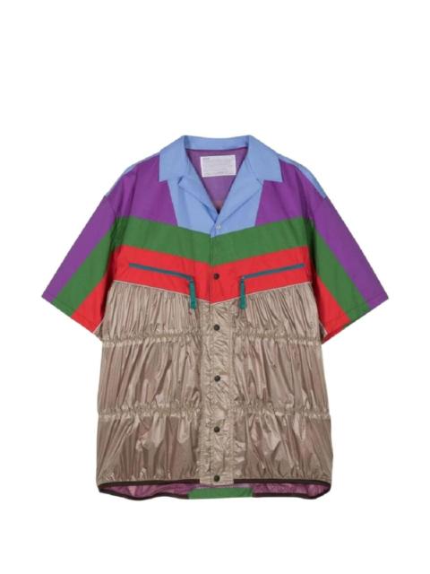 Kolor panelled zip shirt