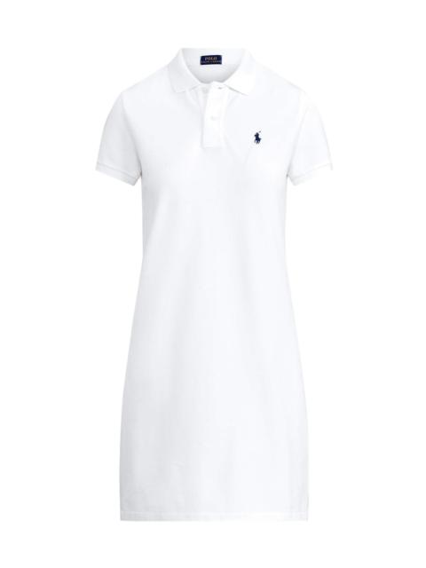 Polo Ralph Lauren Women's Cotton Mesh Short-Sleeve Polo Dress - White