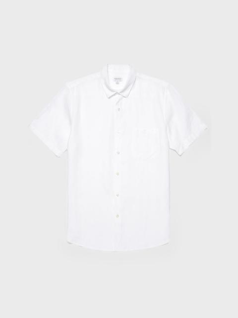 Sunspel Short Sleeve Linen Shirt