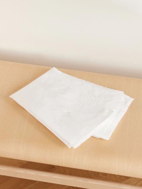 TEKLA Odette set of two broderie anglaise-trimmed organic cotton-percale pillow cases White